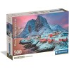 PUZZLE 500 HQC HAMNOY VILLAGE COMPACT BOX